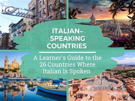 what countries speak italian